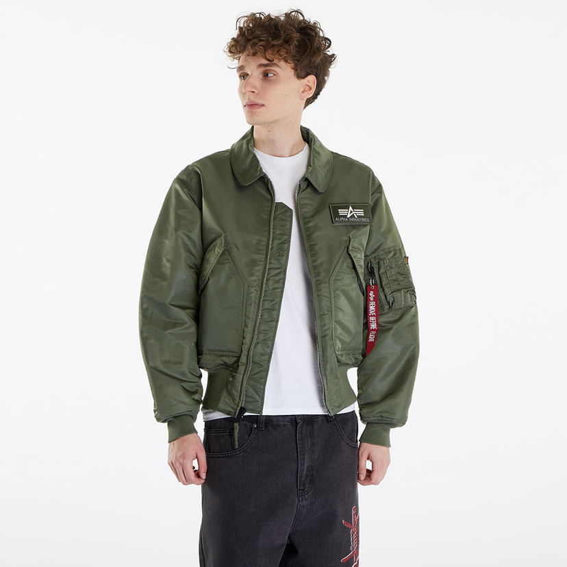 Яке бомбър Alpha Industries CWU 45 Heritage Sage Green Зелено | 100102 01