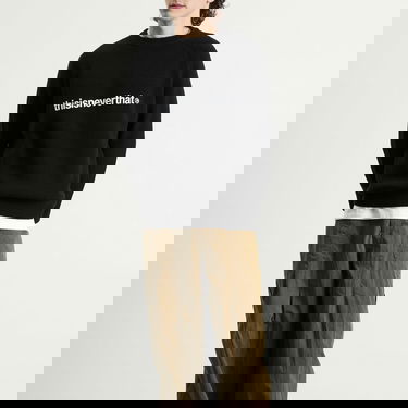 Пуловер thisisneverthat T-Logo Knit Jumper Черно | TN253KKNPK01-BLK, 2