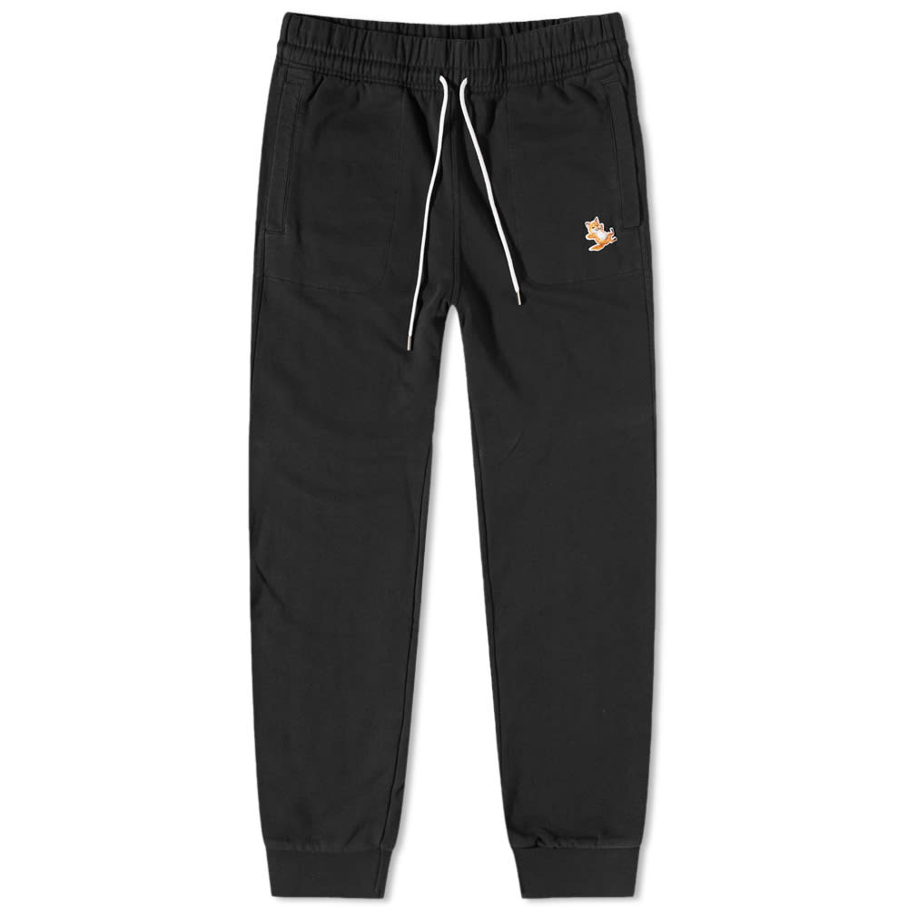 Панталони MAISON KITSUNÉ Maison Kitsune Chillax Fox Patch Classic Jog Pant Черно | IU01308KM0001-P199, 0