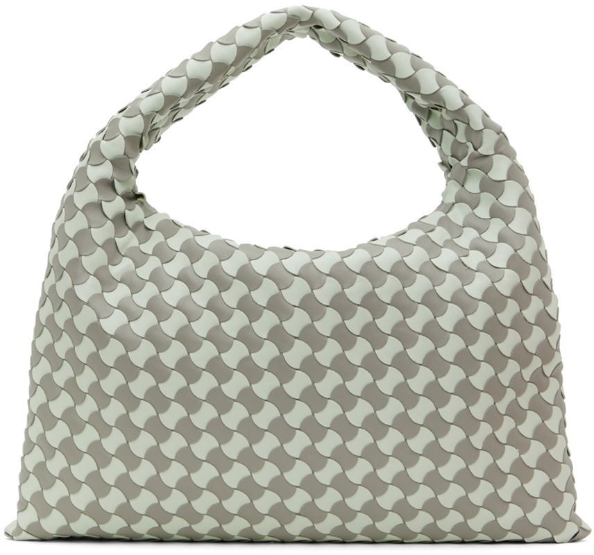 Чанта през рамо Bottega Veneta Small Hop Bag Зелено | 777584 V3SA1, 0