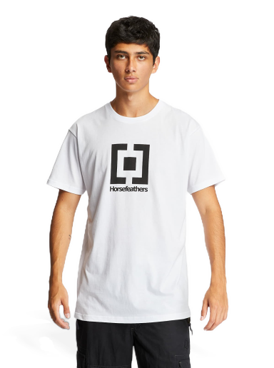 Тениска Horsefeathers Base T-Shirt Бяло | SM949G