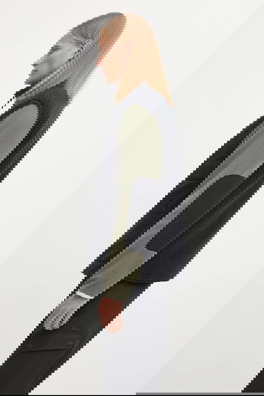 Жилетка Napapijri Yupik V High-Neck Sherpa Fleece Vest Черно | NP0A4HZK0411, 1