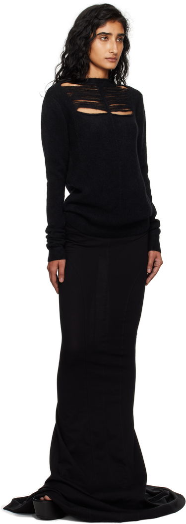 Пуловер Rick Owens Rick Owens Concordians Long Sleeve Sweater Черно | RP02E4601 KGRIDP, 3