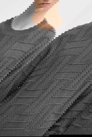 Пуловер KENZO Kenzo Weave Jumper Knit Sweater Сиво | FF55PU7083CB, 3