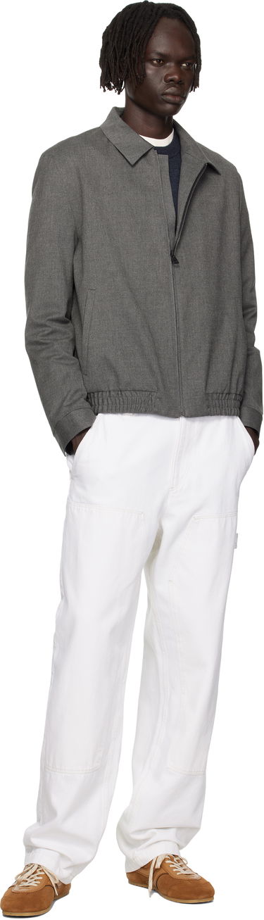 Яке BOSS Slim-Fit Stretch Flannel Jacket Сиво | 50547290, 3
