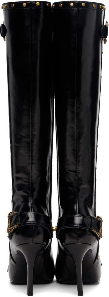Кецове и обувки Versace Versace Jeans Couture Couture1 Scarlett Knee-High Boots Черно | E79VA3S58_EZSC35, 1