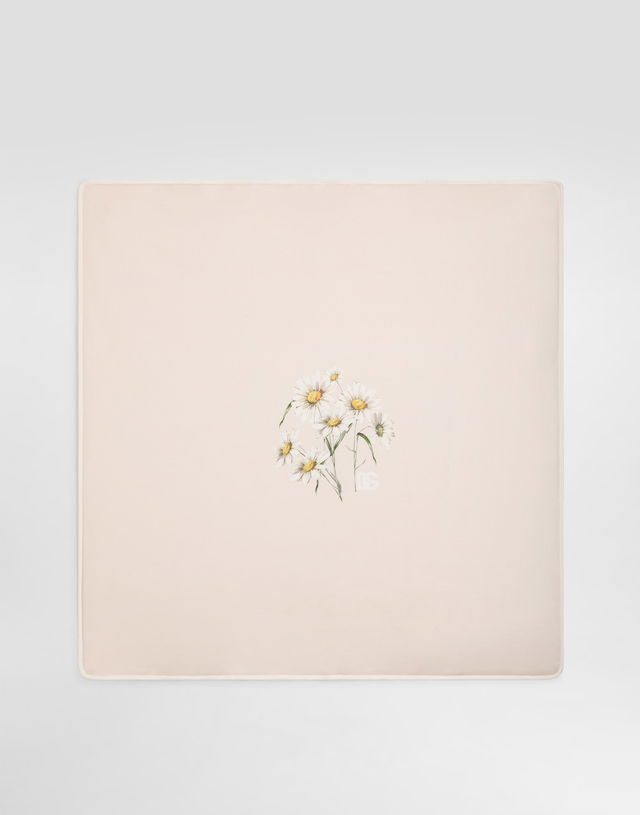 Dolce & Gabbana Daisy-Print Interlock Baby Blanket
