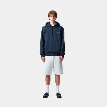 Суитчър Carhartt WIP Carhartt WIP Hooded Script Embroidery Sweatshirt Тъмно синьо | I035392_25, 2