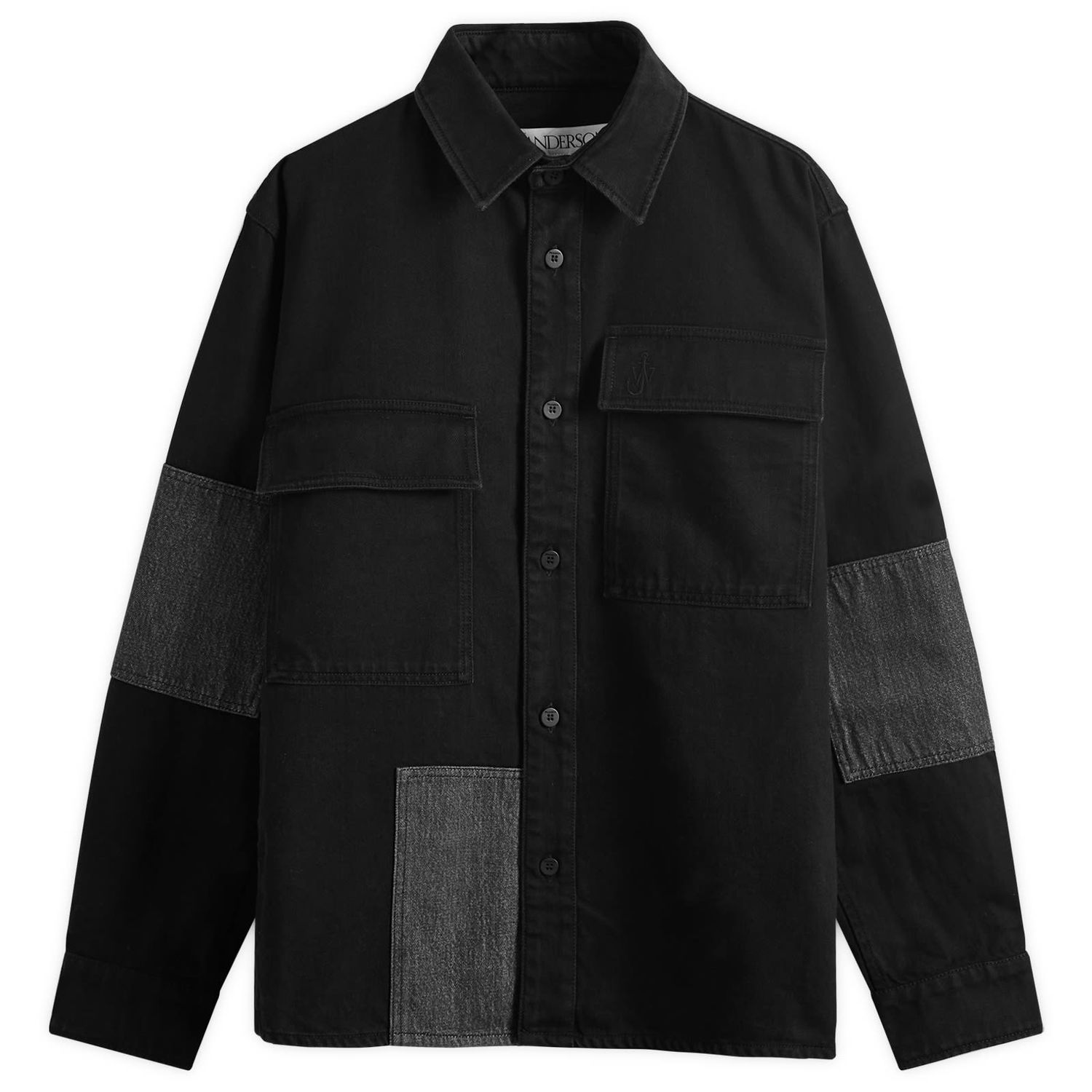 Яке JW Anderson Patchwork Overshirt Черно | DS0008-PG1594-999, 0