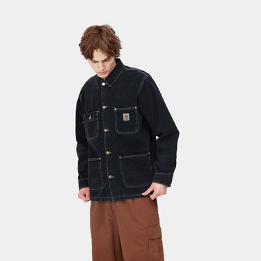 Палта Carhartt WIP OG Chore Coat "Black heavy stone wash" Черно | I031896_89_60, 1