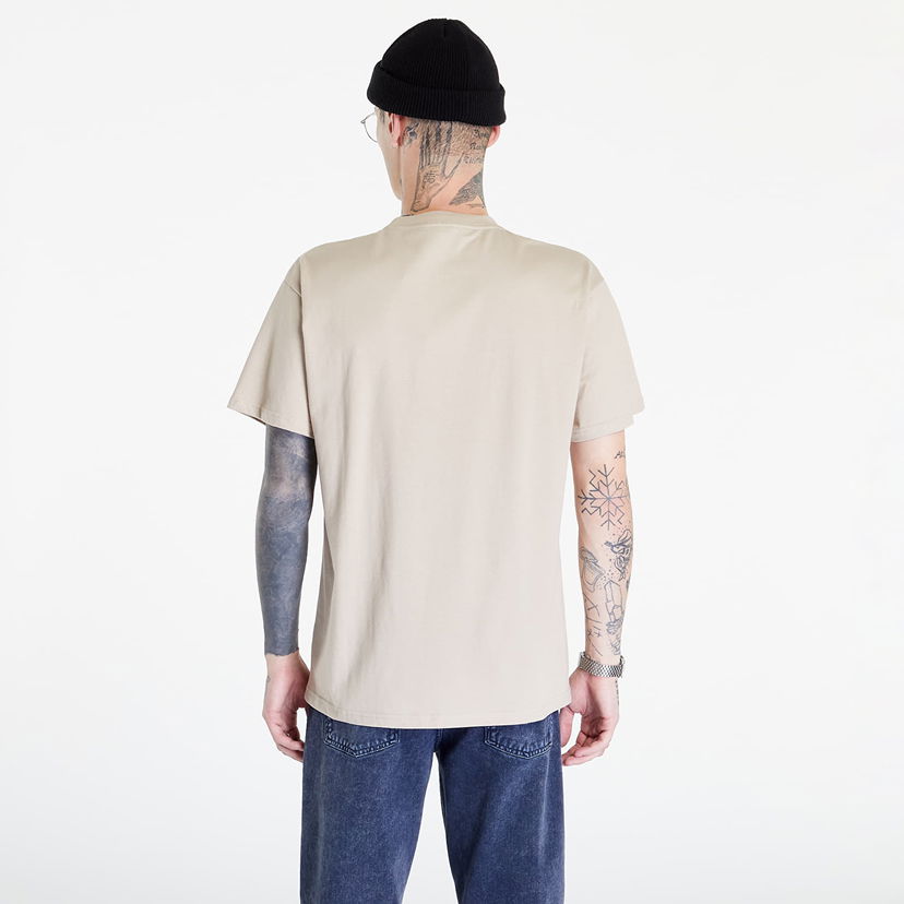 Тениска Carhartt WIP S/S Script Embroidery T-Shirt Wall Бяло | I030435_AW_XX