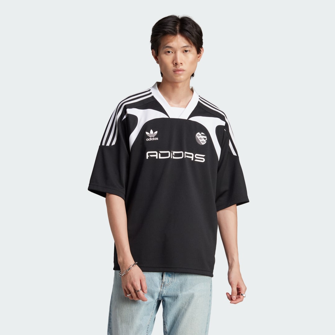 Фланелка adidas Originals Oversized Short Sleeve Jersey Черно | IW3635, 1
