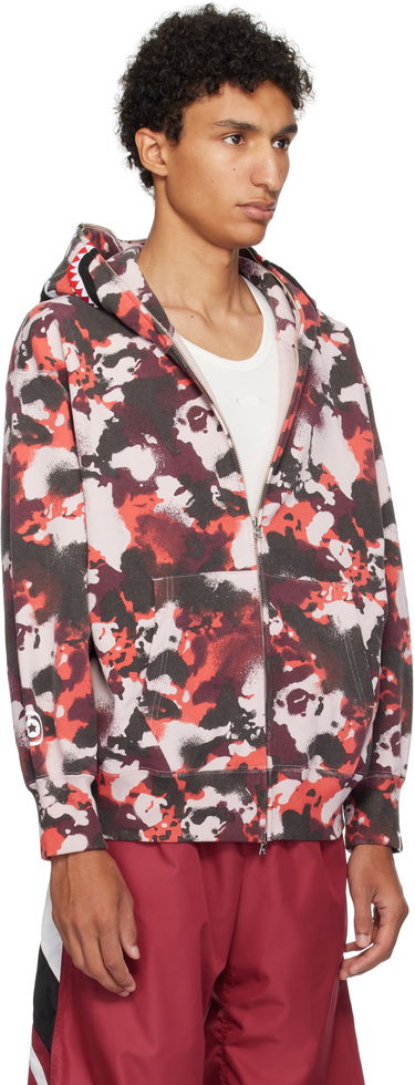 Суитчър BAPE A Bathing Ape Map Camo Shark Full Zip Hoodie Многоцветен | 001ZPL301001M, 1