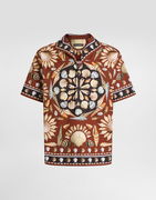 Dolce & Gabbana Oversized Popeline Seashell Print Shirt