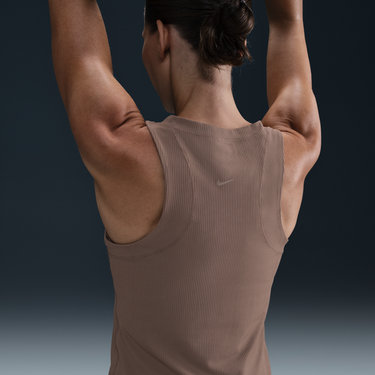 Потник Nike Nike Zenvy Dri-FIT Ribbed Tank Top Кафяво | HF2765-233, 3