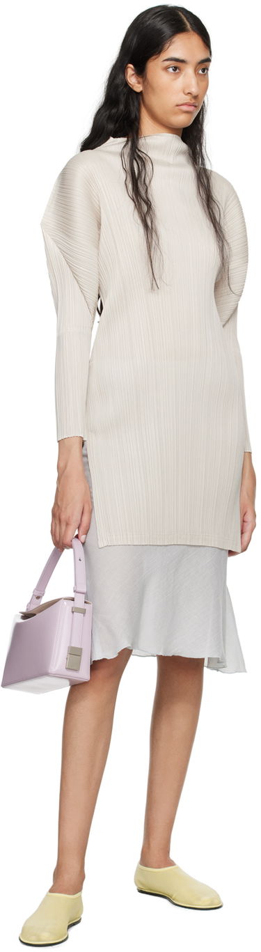 Дамска чанта OSOI Curved Leather Shoulder Bag Лилаво | 24FWB03004115, 3