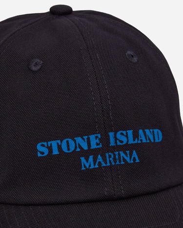 Шапка с козирка Stone Island Marina Cotton Canvas Cap Ink Blue Черно | 8115982X8 V0026, 6