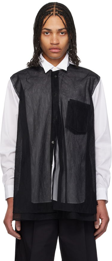 Риза Comme des Garçons Homme Plus Layered Shirt Черно | PO-B009-051, 0