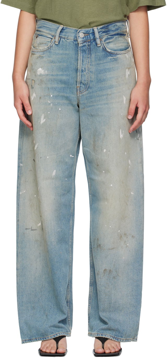 Acne Studios 1981 U Paint Splatter Jeans