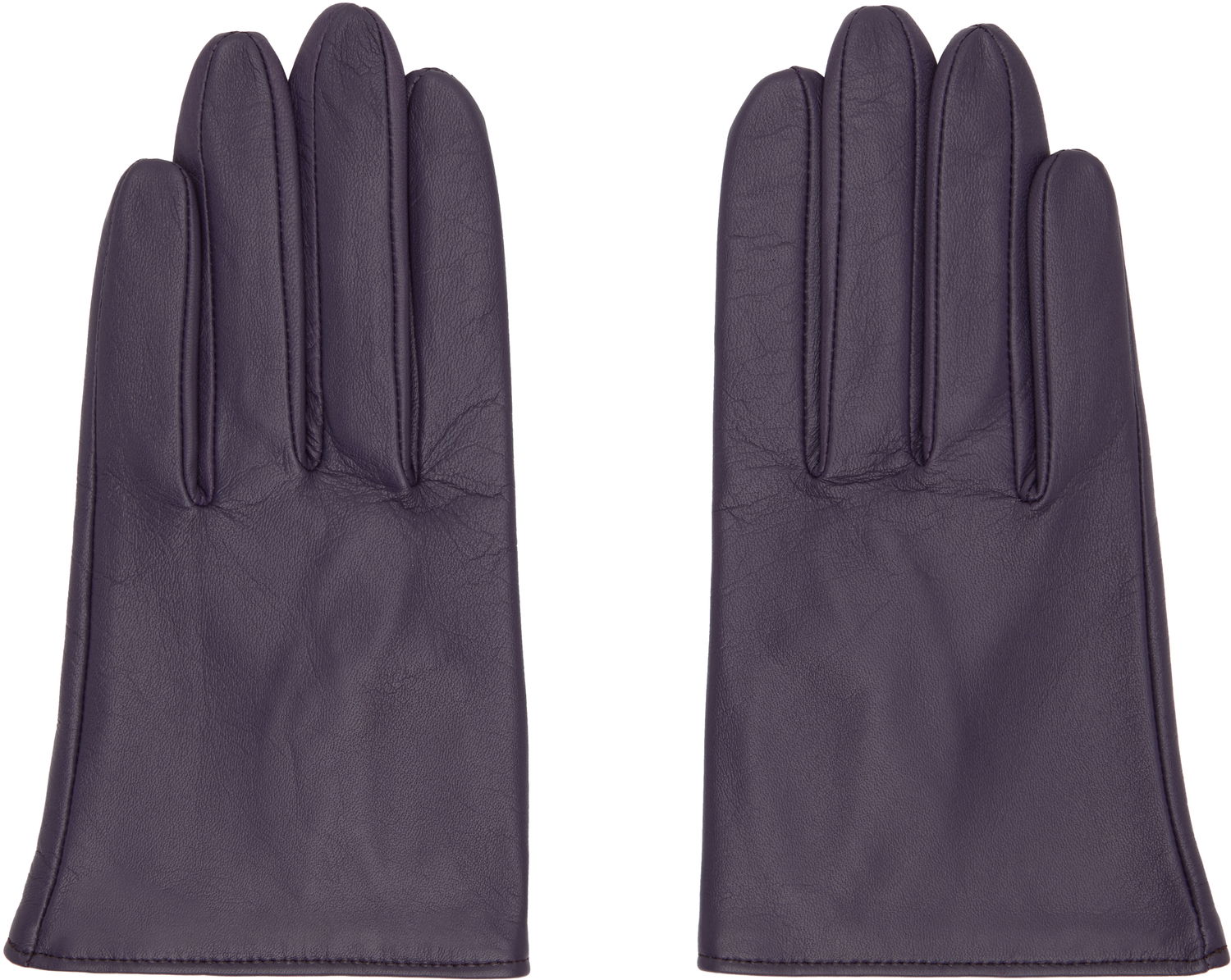 Ръкавици Yohji Yamamoto YOHJI YAMAMOTO Short Leather Gloves Лилаво | FL-W01-771, 0