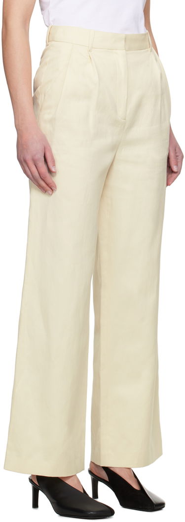 Панталони Loulou de Saison Loulou de Saison Idai Wide-Leg Trousers Жълто | IDAI, 1