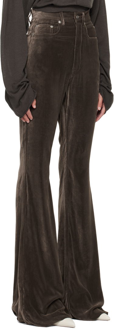 Панталони Rick Owens Concordians Bolan Bootcut Trousers Кафяво | RP02E4329 V, 1