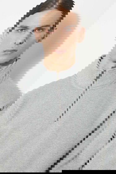 Суитчър Carhartt WIP Chase Quarter-Zip Sweatshirt with Kangaroo Pocket Сиво | I033665.00MXX, 4