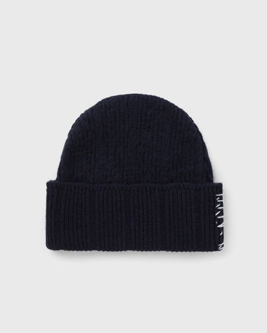 Шапка Marni Ribbed Knit Beanie with Contrast Stitching Тъмно синьо | CLZC0170Q0-00B90, 2
