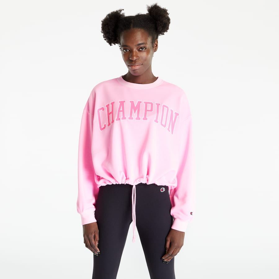 Суитчър Champion Crewneck Croptop Sweatshirt Розово | 116082 CHA PF002, 0