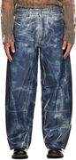 1997 D-Enim-M-Uc-Fsh Wide-Leg Coated Jeans