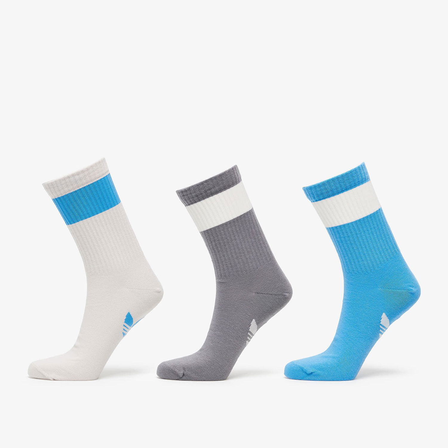 Бельо и чорапи adidas Originals Blue Version Mid-Cut Crew Socks 3-Pack Многоцветен | HL9422, 0