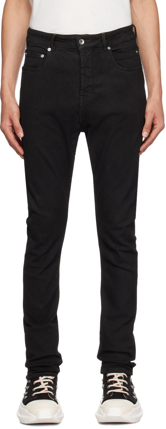 Дънки Rick Owens DRKSHDW Detroit Cut Jeans Черно | DU02C5366 SBB, 0