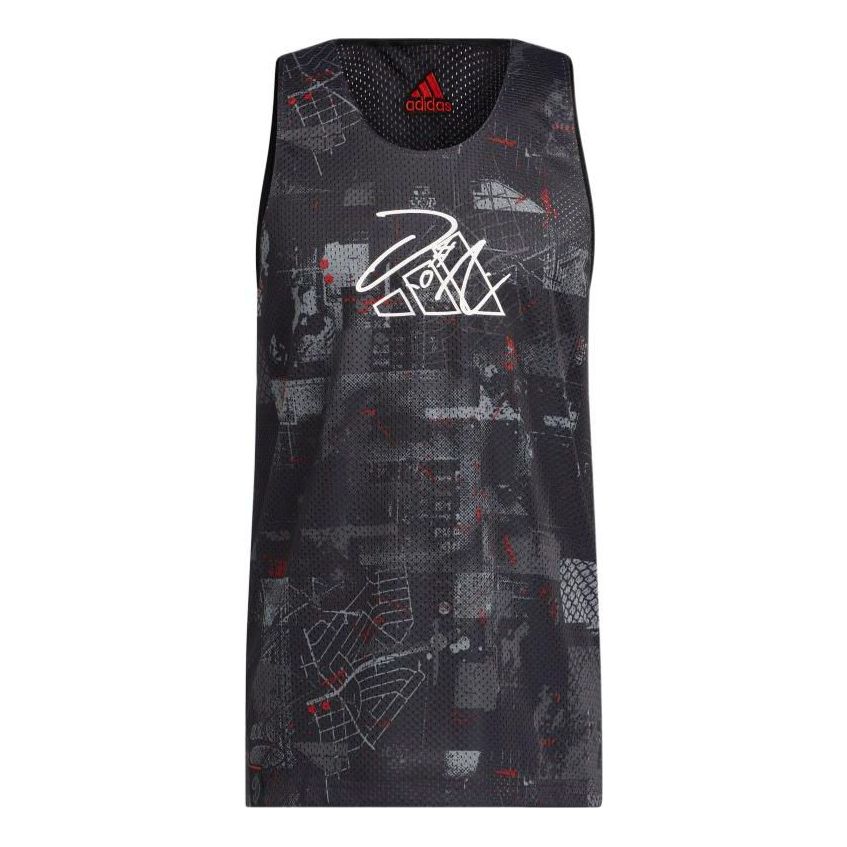 Потник adidas Originals Geometry Pattern Graphic Print Sports Vest Черно | HE6377, 0