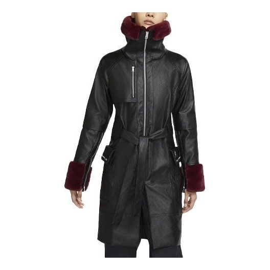 Тренчкот Jordan Air Jordan Faux Leather Trench Coat Черно | DC2606-010, 0