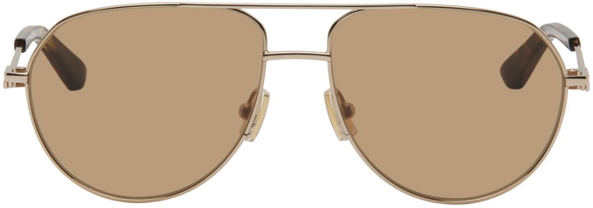 Слънчеви очила Bottega Veneta Aviator Sunglasses Бежово | BV1302S-002, 0