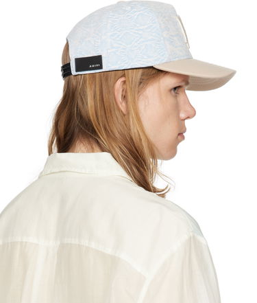 Шапка с козирка AMIRI AMIRI MA Leather Brim Denim Cap Синьо | AMHACP1066, 2