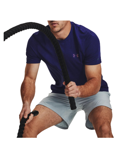 Тениска Under Armour Rush Seamless Legacy Tee Тъмно синьо | 1376781-468