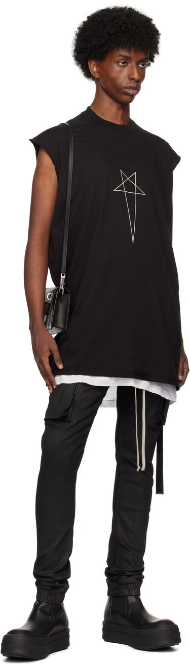 Потник Rick Owens Rick Owens DRKSHDW Porterville Tarp Sleeveless T-Shirt Черно | DU02D2158 RNEP3, 3