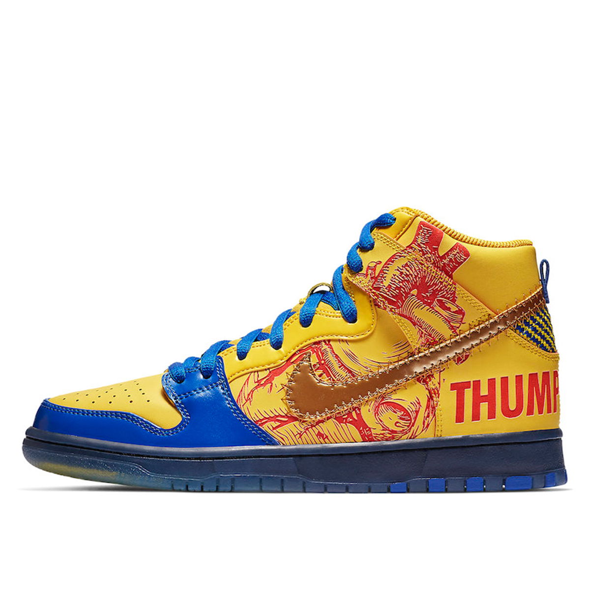 Кецове и обувки Nike SB SB Dunk High Doernbecher 2012 Жълто | 579603-740, 1