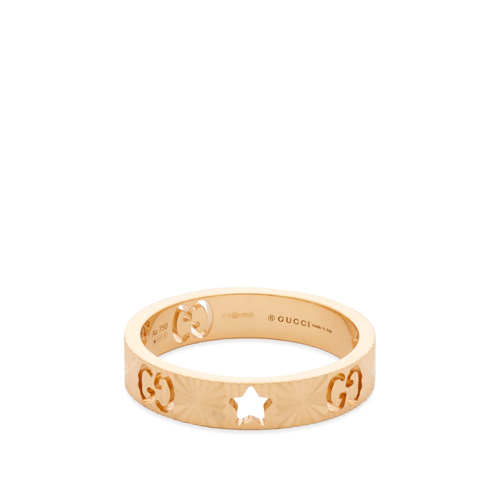 Пръстен Gucci Icon Star Ring 18K Gold Металик | YBC727729001, 0