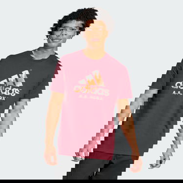 Тениска adidas Performance AS Roma Seasonal Graphic Бургунди | IT3867, 1