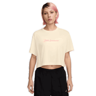 Тениска Nike Sportswear Club Crop T-Shirt Жълто | HV4947-110, 0