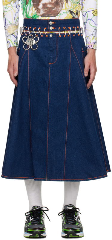 Пола Chopova Lowena Chopova Lowena Nosebutter Denim Midi Skirt Синьо | 8115, 0