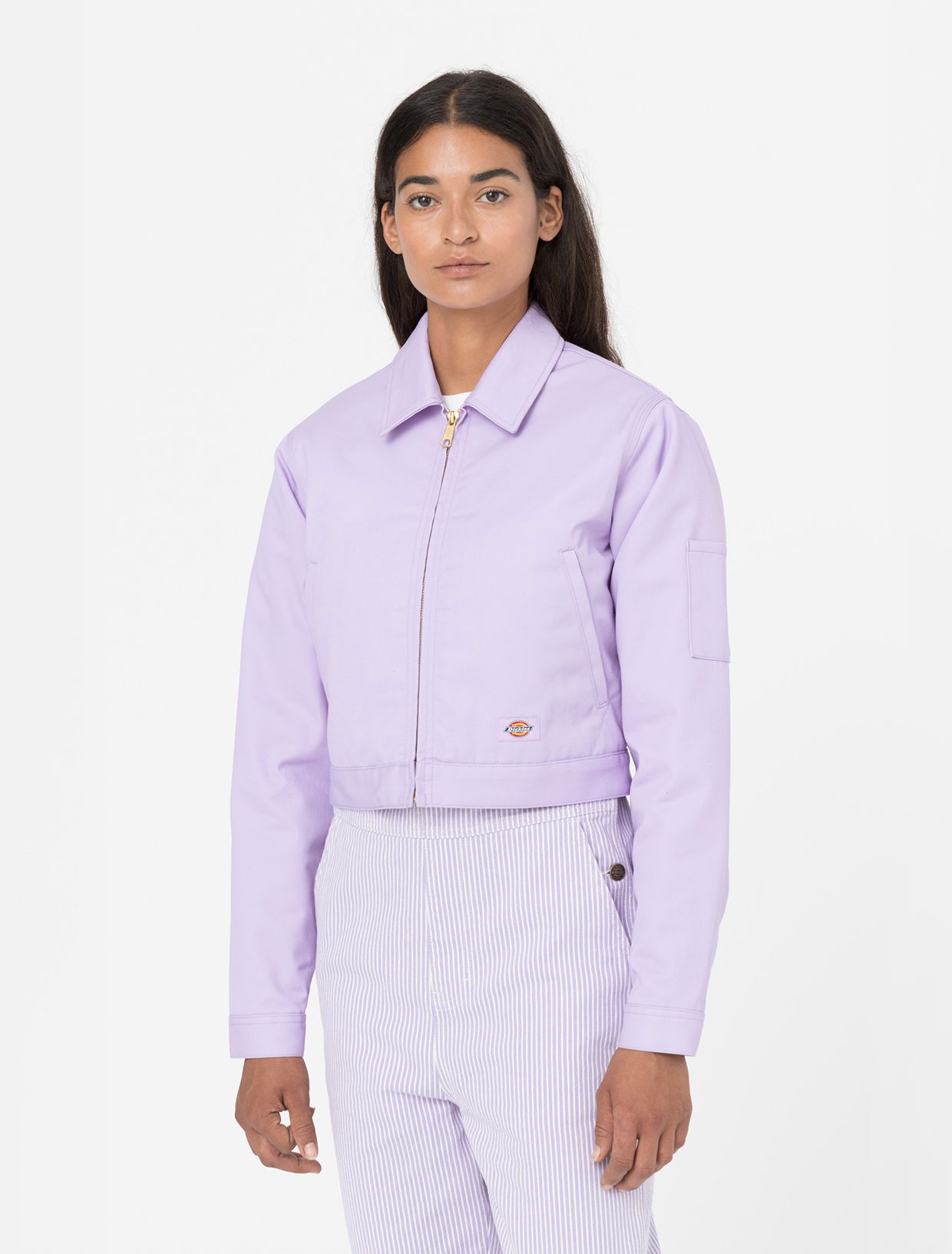 Яке Dickies Lined Eisenhower Cropped Jacket Лилаво | 0A4XKC, 0