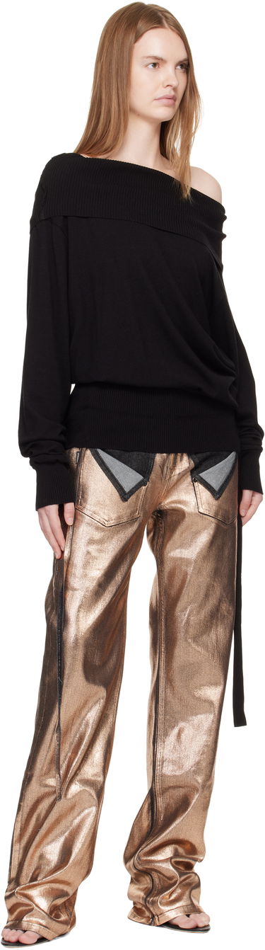 Пуловер Ottolinger Ottolinger Upside Down Knit Sweater Черно | 107-104807-01, 3