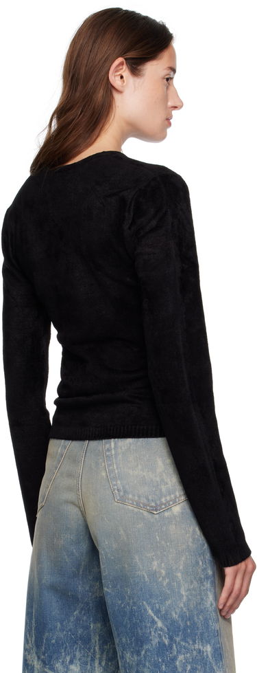 Пуловер AMIRI AMIRI Velvet V-Neck Long Sleeve Top Черно | AWKNLS1008, 2
