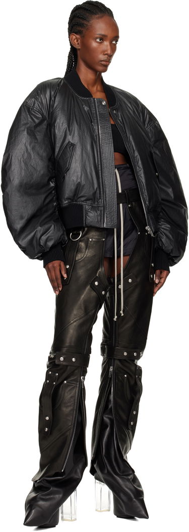 Панталони Rick Owens Concordians Leo Prothmann Edition Chaps Leather Trousers Черно | RO02E4436 LNV, 3
