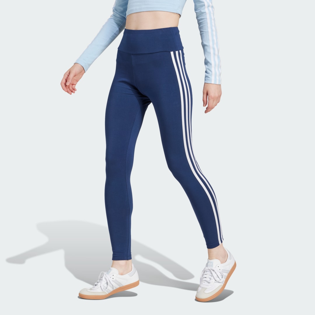 Клинове adidas Performance 3-Stripes Tights Синьо | JD4983, 0