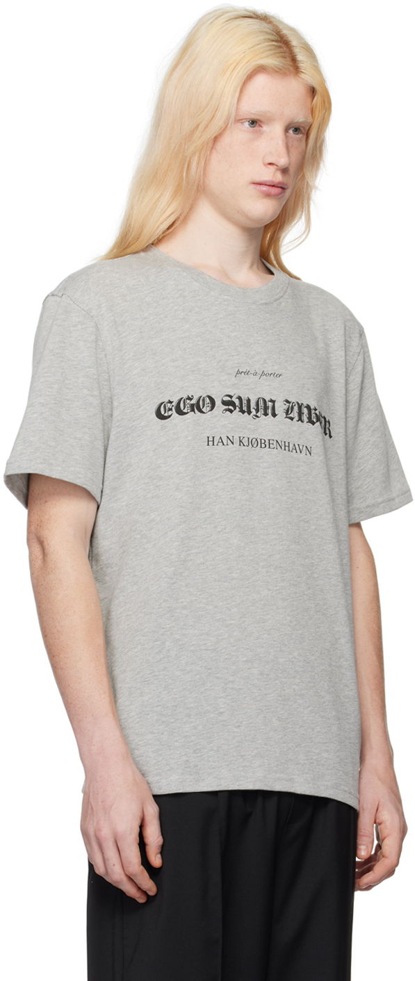 Тениска Han Kjøbenhavn Han Kjobenhavn Freedom T-Shirt Сиво | M-133211, 1