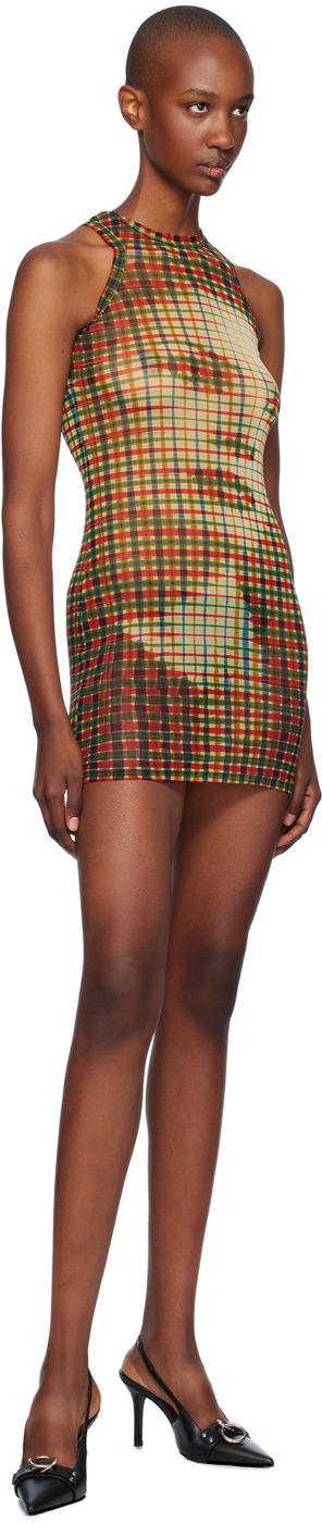 Pокля Jean Paul Gaultier Jean Paul Gaultier Tartan Face Print Mini Dress Многоцветен | 24/31-F-RO273-T563-95105030, 3
